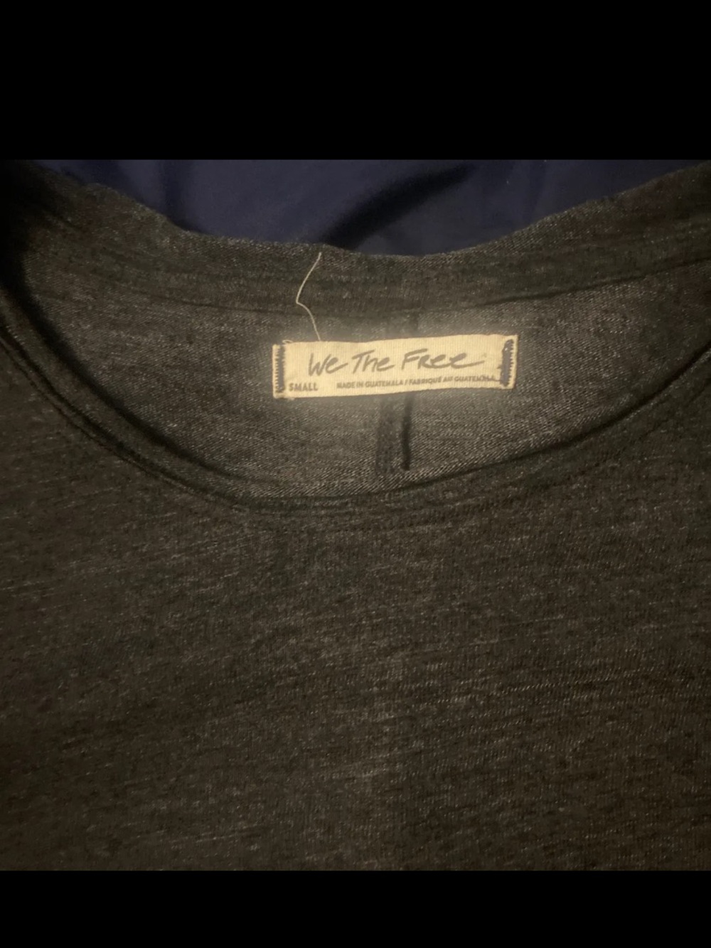 We The Free Dark Gray Crew Neck long sleeve